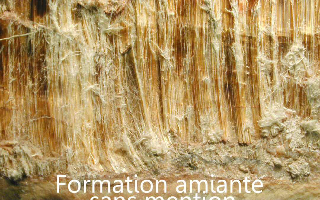 Formation amiante – sans mention